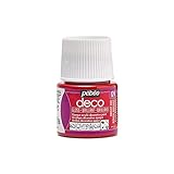 PEBEO - Pintura acrílica multisoporte - Color Opaco - Acabado Brillante - Color Rojo -...