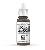 Vallejo Model Color Pintura Acrílica, Marrón (Leather Brown), 17 ml