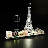 LIGHTAILING Conjunto de Luces (Architecture Paris) Modelo de Construcción de Bloques -...