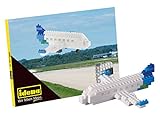 Idena-Postal de avión con un Juego 3D con 78 Bloques de construcción Originales Brixies,...