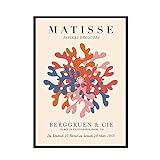 HJGB Póster de exposición de Matisse，Lienzo de Hoja Abstracta，Imagen de Arte...