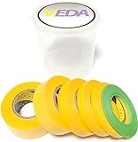Veda® - Juego de 6 rollos de cinta adhesiva de 2 mm/6 mm/10 mm/15 mm/18 mm/24 mm, para...