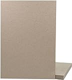 BIBODU 10 Laminas de carton, Carton piedra de 2 mm, tamaño A4 21 x 30 cm Color Beige |...