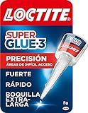 Loctite Super Glue-3 Precisión, pegamento transparente de máxima precisión, pegamento...