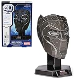 4D Build - Busto Marvel Black Panther - Maqueta 3D detallada de cartón de alta calidad,...
