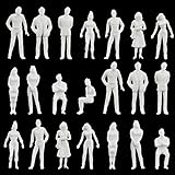 XAVSWRDE 100 Piezas Figuras Miniaturas de Personas a Escala 1:75 de 13 Estilos Personas en...