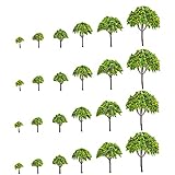 12 Piezas Árboles en Miniatura, Verde Natural Diorama Árboles, Diorama árboles en...