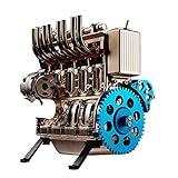 DAN DISCOUNTS Juego de construcción de motor de 4 cilindros para modelismo, minimotor de...