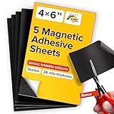 Hojas Magnéticas con Imanes Adhesivos - 5 UDS cada una 10 cm x 15 cm - Papel Magnético e...