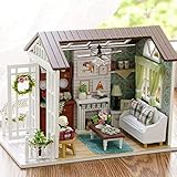 Cafopgrill Miniaturas de Madera en 3D Casa de muñecas Juguetes DIY Casa Kit para niños...