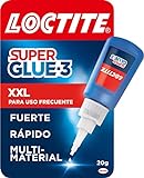 Loctite Super Glue-3 XXL, pegamento universal triple resistencia, adhesivo para uso...