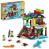 LEGO 31116 Creator 3en1 Casa del Árbol en la Sabana, Barco o Avión Biplano, Juguete de...