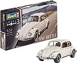 Revell Volkswagen Maqueta VW Beetle, Kit Modelo, Escala 1:32 (7681)(07681), Color Blanco,...