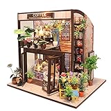 CUTEBEE Miniatura de la casa de muñecas con Muebles, Equipo de casa de muñecas de Madera...